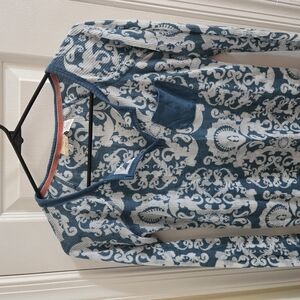 Blue Patterned Shirt